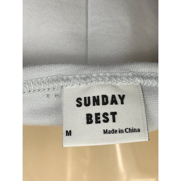 Aritzia Sunday Best Aubrey Halter Dress Light Gray Medium NEW - Picture 7 of 8